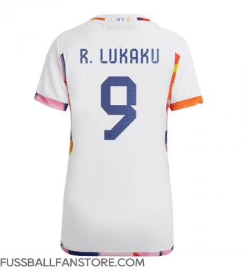 Belgien Romelu Lukaku #9 Replik Auswärtstrikot Damen WM 2022 Kurzarm